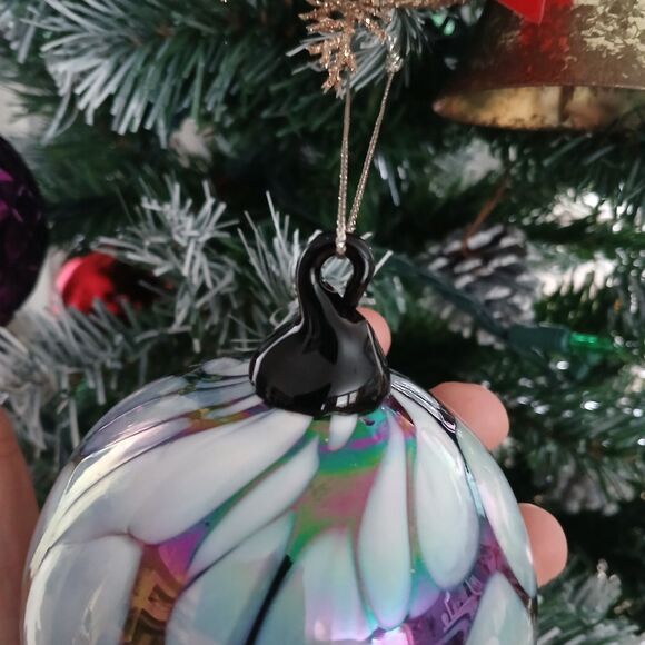 Glass Christmas Ornament Thick Heavy Duty Holiday Tree Decoration 3.5" - Picture 4 of 7